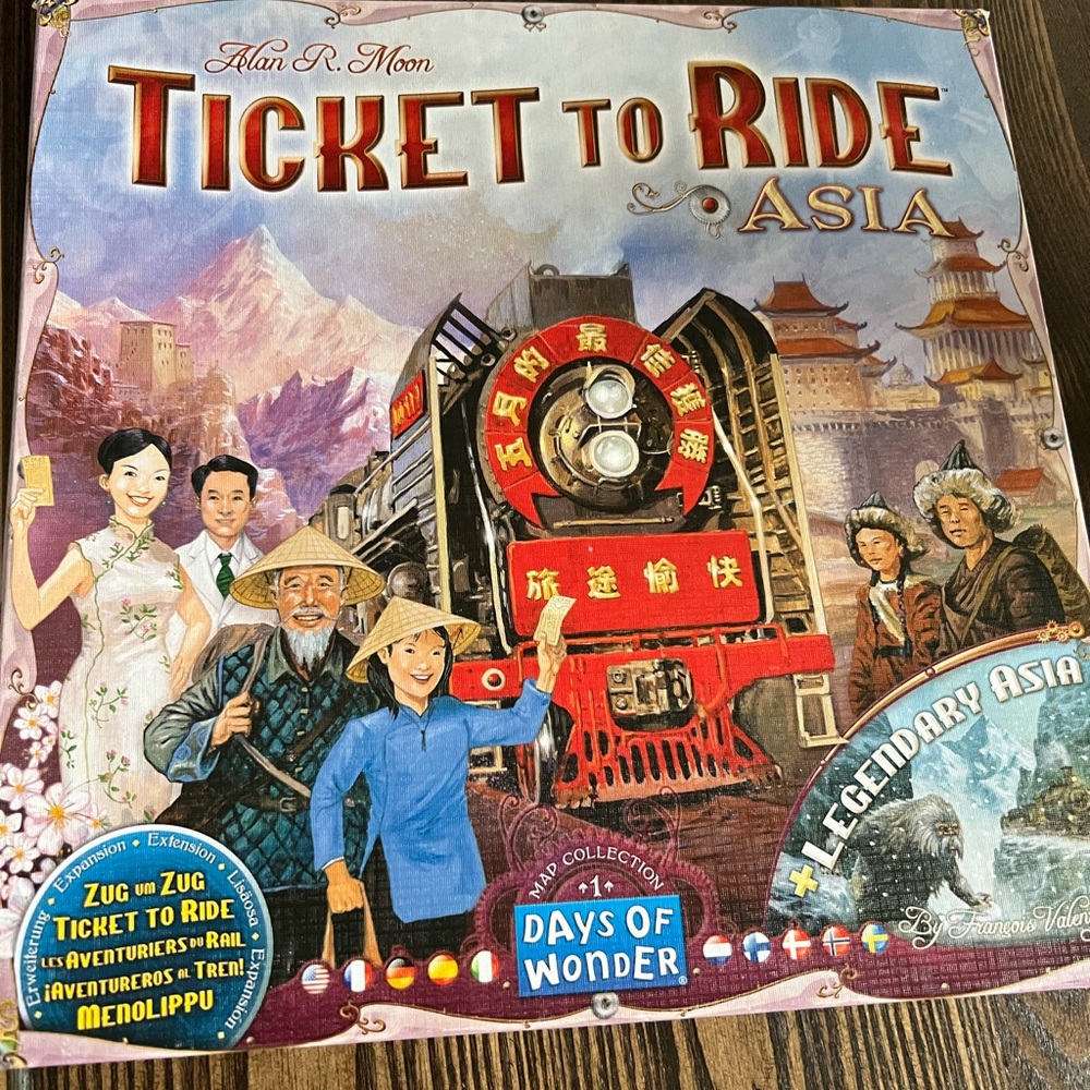 Ticket to Ride Asia expansion